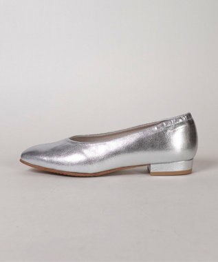 Dominic3 シープレザー バックゴムソフトパンプス シルバー