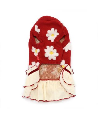 PET PARADISE ディズニー ミニー ニットスカート《花柄》小型犬 赤