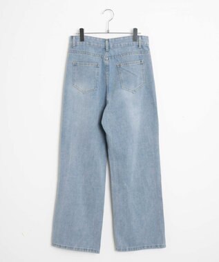 WEGO ダメージレギュラーデニム デニム淡色