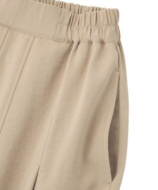 Green Parks プリーツサテンフレアスカート Light Beige