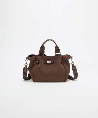 TOPKAPI 【TREASURE TOPKAPI】ネオプレン 2way ミニ トートバッグ ブラウン