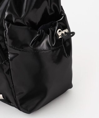 LA BAGAGERIE メタリックドロストポケット　ショルダーバッグ ブラック