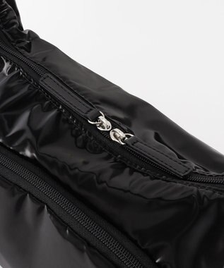 LA BAGAGERIE メタリックドロストポケット　ショルダーバッグ ブラック