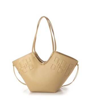 UNBILLION kakatoo メッシュ台形トートバッグ ベージュ