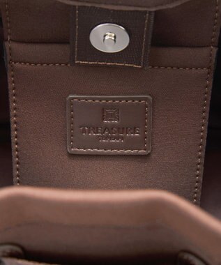 TOPKAPI 【TREASURE TOPKAPI】ネオプレン 2way ミニ トートバッグ ブラウン