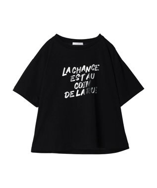 Green Parks 箔プリント半袖ボックスロゴＴ Black