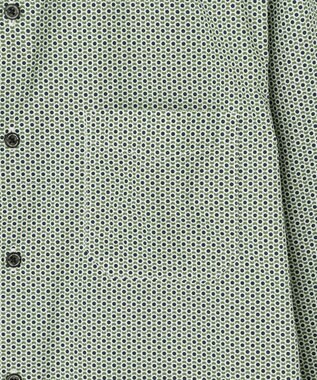 JOSEPH ABBOUD 【キングサイズ・オーガニックコットン使用】コットンプリント シャツ オリーブ系5