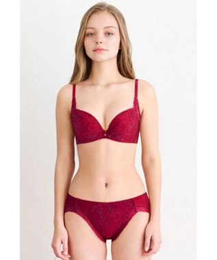 WACOAL ブラジャー 【ハグするブラ】 体温を感知してカラダになじむ 谷間メイク 脇高設計 レディース BXB478 /ワコール レッド