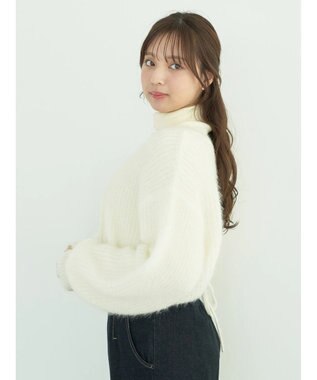 earth music&ecology ねこ毛ライク２ｗａｙボレロ Ivory