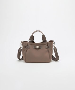 TOPKAPI 【TREASURE TOPKAPI】ネオプレン 2way ミニ トートバッグ グレージュ