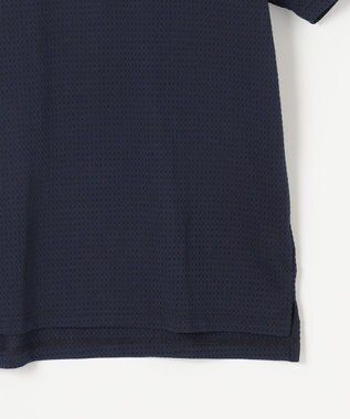 23区GOLF 【MEN/キングサイズ】ポリエステルサッカー 半袖ポロシャツ ネイビー系