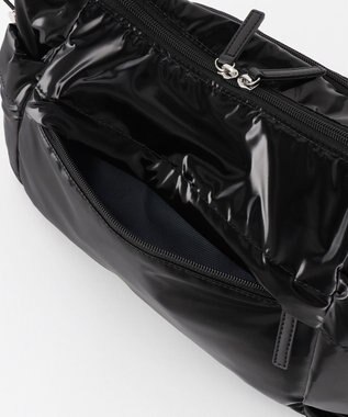 LA BAGAGERIE メタリックドロストポケット　ショルダーバッグ ブラック