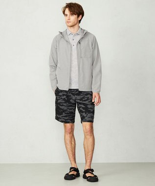 JOSEPH ABBOUD MOUNTAIN 【UNISEX】3Dエンボス パーカー ライトグレー系