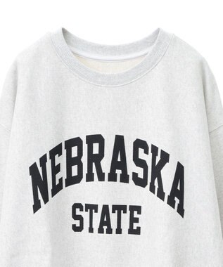 AMERICAN HOLIC ＮＥＢＲＡＳＫＡロゴプリントスウェット② Oatmeal