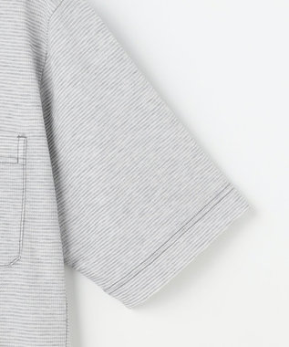 JOSEPH ABBOUD MOUNTAIN 【ゆったり】グリットワッフル　アウトドアポロ シャツ ライトグレー系