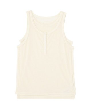earth music&ecology 【SET】シアーフライスレイヤードタンクトップ Ivory