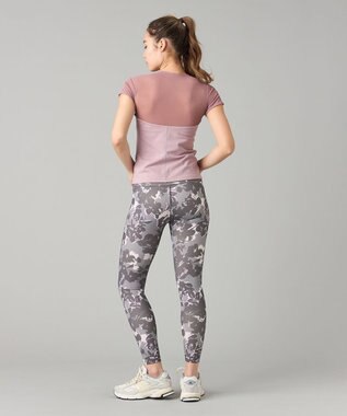 Chacott ローズシルエットレギンス グレープリント
