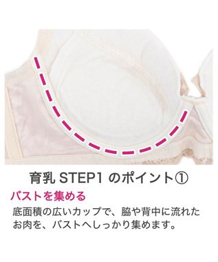 BRADELIS New York 【BRADELIS New York / 育乳補整ブラ・STEP1 集める】ウェンディステップ1ブラ24S2 シャンパン