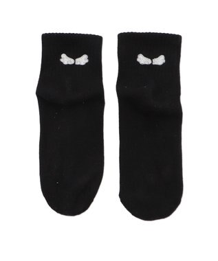 WEGO バック刺繍アンクルパイルソックス 柄1