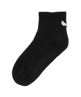 WEGO バック刺繍アンクルパイルソックス 柄1