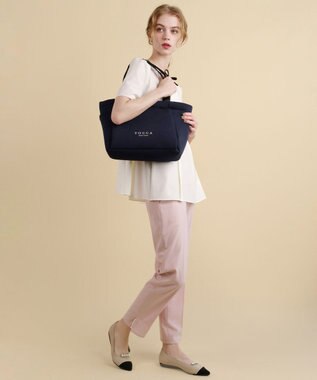 TOCCA 【WEB＆一部店舗限定】【A4サイズ対応】BAIA TOTE トートバッグ ネイビー系
