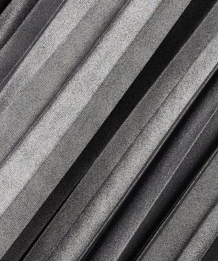 23区 S ホイルプリントプリーツ スカート シルバー系