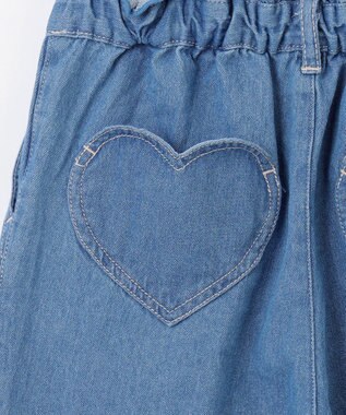 ANY KIDS デニム ガウチョ ブルー