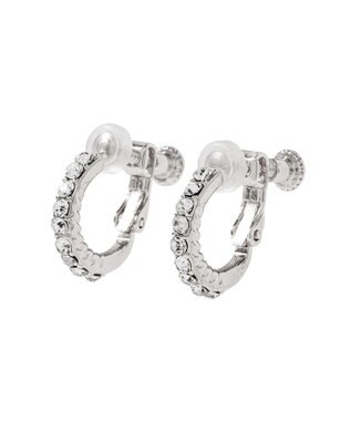 Maison de FLEUR ２Ｗａｙパールビジューイヤリング Pink Gold