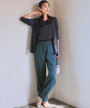 23区 【Oggi5月号掲載】ミスティサテン タンクトップ グレー系