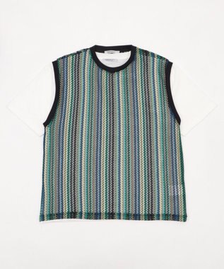 WEGO アンサンブルメッシュベスト 柄1