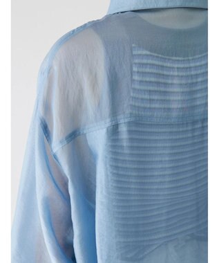 Green Parks ショルダースリット２ＷＡＹシャツ Sax