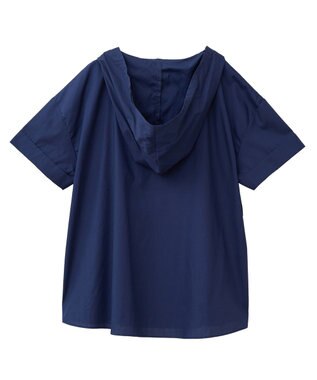 CRAFT STANDARD BOUTIQUE オーバーサイジングフード付きシャツ Navy