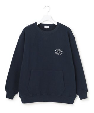 J.PRESS YORK STREET 【UNISEX】YALE刺繍クルーネックプルオーバー ネイビー系
