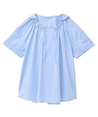 CRAFT STANDARD BOUTIQUE オーバーサイジングフード付きシャツ Light Blue