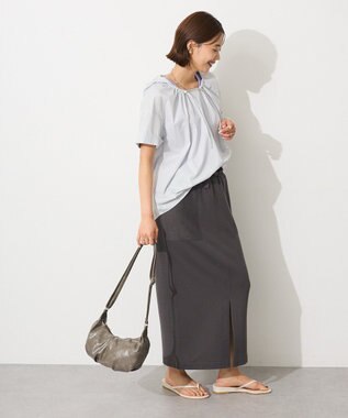 CRAFT STANDARD BOUTIQUE オーバーサイジングフード付きシャツ Light Gray