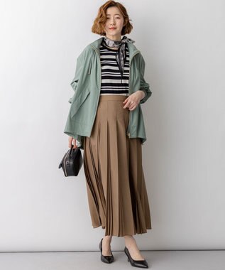 23区 【先行予約】2WAY ストレッチタフタ ボリュームスリーブブルゾン カーキ系