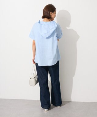 CRAFT STANDARD BOUTIQUE オーバーサイジングフード付きシャツ Light Blue