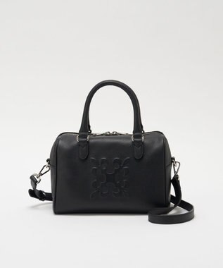 russet 《composition》レザー2WAYミニボストンバッグ(CE-1684) Black