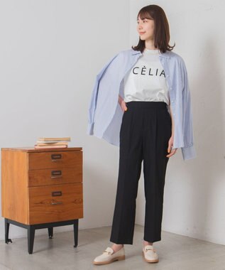 WEGO テーパードスラックスパンツ ブラック