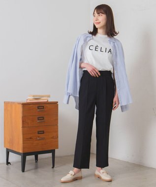 WEGO テーパードスラックスパンツ ブラック