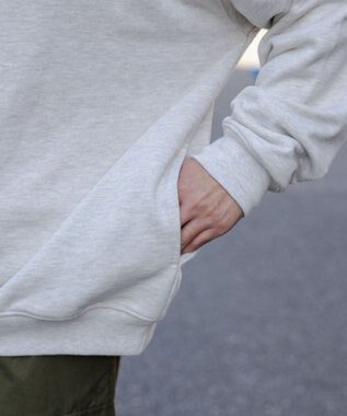 WEGO ヘビーウエイトハーフZIPワンポイントPO オートミール