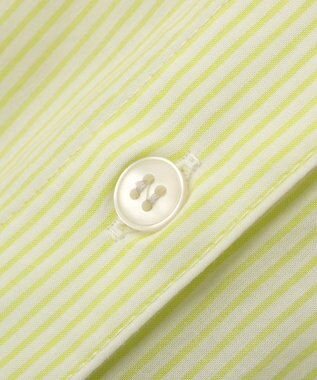 Green Parks ＵＶカットシャツワンピース Stripe Yellow
