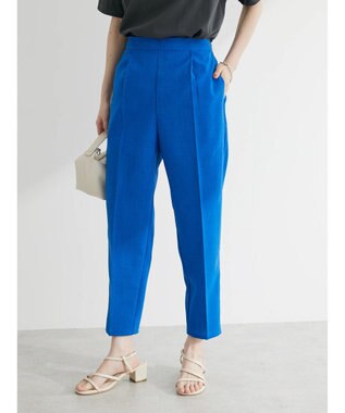 Green Parks 接触冷感　テーパードパンツ Blue