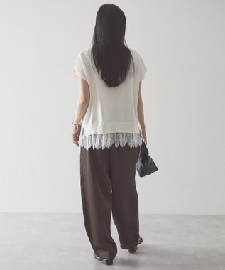AMERICAN HOLIC 【前後2WAY】裾レースベスト Ivory