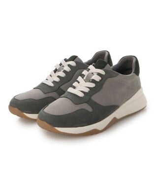 ing <ing>オールレザーレースアップスニーカー