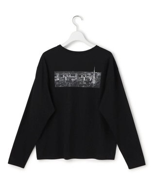 ICB L 【30th ANNIVERSARY】 TOKYOフォトプリント ロングスリーブTシャツ ブラック