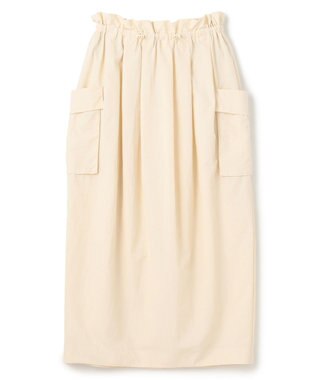 uncrave 【撥水・洗濯機洗い可】ライトプルーフナイロン スカート（uncrave WHITE） エクリュ