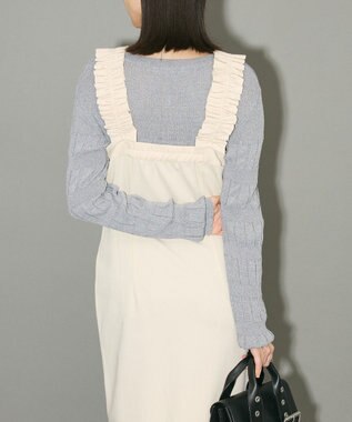 Green Parks フロントジップキャミワンピース Ivory