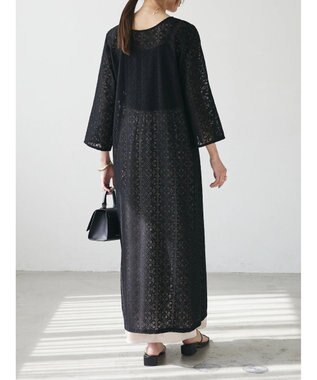 Green Parks AnriettMusee レースロングワンピース Black