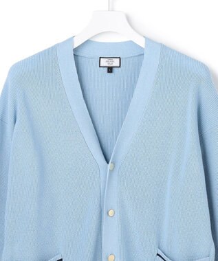 J.PRESS YORK STREET 【UNISEX】ベーシック Vネック カーディガン サックスブルー系
